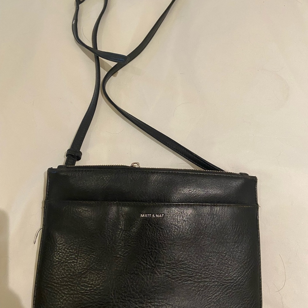 Matt & Nat Sleek Black Crossbody Bag